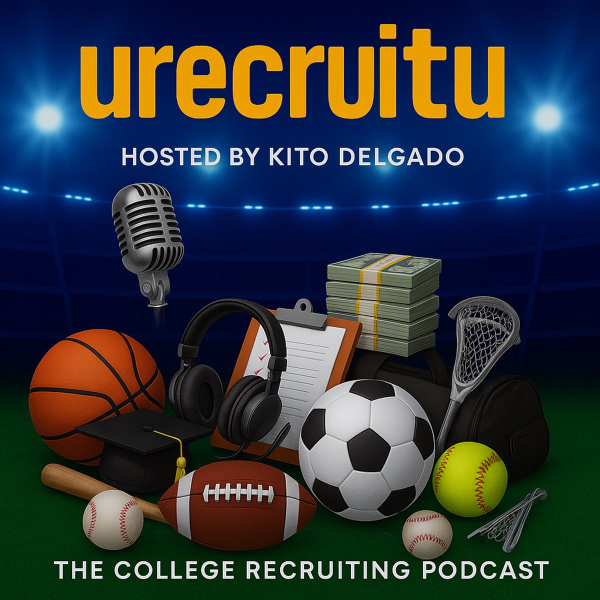The URECRUITU Podcast — hosted by Kito Delgado, the college recruiting podcast