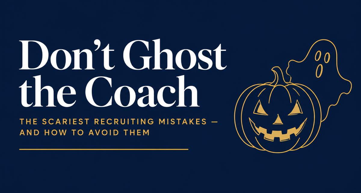 Don't Ghost the Coach: A Halloween Guide to the Scariest Recruiting Mistakes