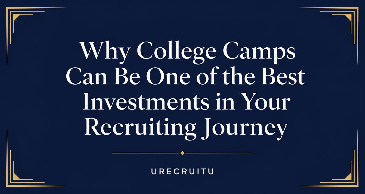 Why College Camps Can Be One of the Best Investments in Your Recruiting Journey